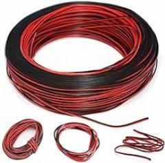 Super Soft 2 Pin Black Red Silicone Cable 28awg 26 24 22 20 18 16 14 12awg 10awg 8awg High Temperature Resistant Copper Wire (22 AWG, 5)