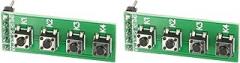Universal 4 Key Push Button Switch Module Compact Keyboard Board for DIY Electronics Projects and Custom Controls