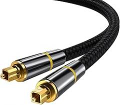 Optical Audio Cable 2m Male to Male Fiber Digital Audio Cord for Tv and Home Theater Sound Bar Compatible Electronics
