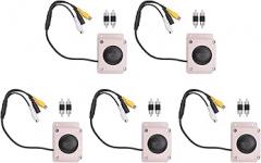 5X Microphone Speaker Device for Security Camera Outdoor Waterproof for IP Camera Audio Recording Two Way