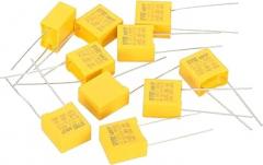 Generic Safety Capacitors, 10 Pack 0.1uF AC 380V 10mm Pin Pitch 13x14x8mm Polypropylene Film Capacitor Assortment Kit for DIY Electronic Products