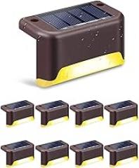 Solar Deck Lights Outdoor Waterproof Led Wall Light 1/4/8/16 Pcs Garden Landscape Step Lamps Yard Patio Fence (Emitting Color : Sea Blue Wattage : White) (Warm White Forest Green)