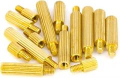 (200pcs) Knurled Single Head Copper Column,Motherboard Stand M2x4mm+3mm,Used in Electronic workbenches, Drone motherboards.