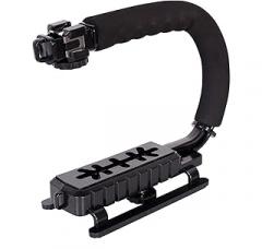 Camera Handheld U-Grip Tripod Accessory with Sponge Padding and Wide Compatibility Photography Sturdy Stabilizer