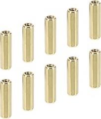 YOKIVE 20 Pcs M2 Spacers, Brass Hex PCB Standoffs Nuts, Keep Height Consistent, Great for Motherboard, Circuit Board, Electronics (Gold Tone, 12mm)
