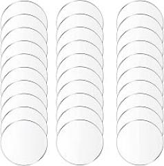 30 Pcs Acrylic Round Sheet Thickness 1Mm, Clear Circle Suitable for DIY Crafts Projects and Home Decorations,Diameter 20mm(Diameter 20mm)