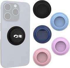 [5 Pack] Princess Cruise Medallion Holders for iPhone, Android, and All Devices - Stickers Cell Phone Holder Accessories for Carnival Ocean Medallion (Black/Purple/Blue/Sky Blue/Pink)