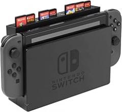Skywin Nintendo Switch Game Console Organizer, 28 Game Card Holder, Compatible with Switch, Switch Lite and Dock