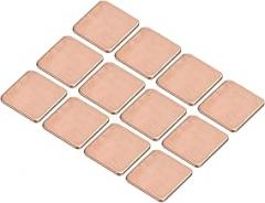 MECCANIXITY Heatsink Copper Pad Shim 15mm x 15mm x 1.2mm Thermal Conductive Heat Sink for Electronic Chip Cooling Pack of 12
