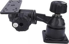 Keenso Fish Finder Bracket, Marine Electronic Mount Bracket with Rustproof Coating, Universal Angle Adjustments and Anti Theft Knob, for Boat Kayak Fishing