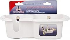 T-H Marine Tackle Titan Boat Gear Caddy Organizer - Weatherproof Fishing Gear Storage with Suction Cup Installation - Large White Tackle Storage Solution for Drinks, Tools, and Accessories