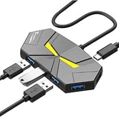 7-1 USpB Docking Stations USpB 3.0 HUB USpB Splitter Adaptier OTG 5Gbps Steady Speed Transmission Type C Povver Suppli for PC Laptop New 2026 High for Reliable Electronic Component