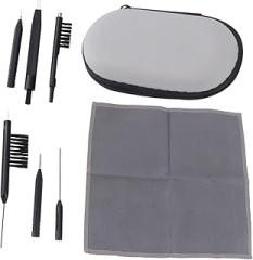 -one Cleaning Set 7 Pieces Dry Wipe Brush Rod Screwdriver Silicone Pad for Long-Term Use Random Color