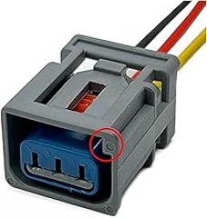 3 Pin Ignition Coil High Voltage Plug Wire Harness Auto Electronic Waterproof Connector with Cable 1WTT-14A464-MA Fit for Fo.rd (Color : 3Pin Female A, Size : 1 Pc with 15cm Wire)