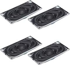 Bettomshin 4Pcs DIY Speaker, 2Watt 8 Ohm Rectangle Shape Replacement Loudspeaker Mini Speaker for Small Electronic Projects Advertising Machines LCD TV Monitors 40mm x 20mm(L x W)