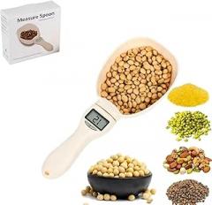 Digital Measuring Spoon,Electronic Measuring Spoon with Conversion,Food Digital Measuring Scoop Scale 800g/0.1g High Precision with LCD Screen,Household Weighing Scoop for Kitchen and Pet Food (1PCS)