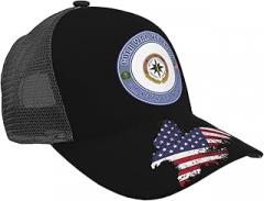 LDGSUPH US Army Cold War Communications Electronics Command CECOM Unit Crest Veteran Mesh Back Baseball Cap