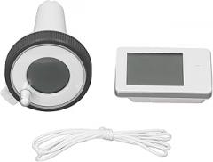 Wireless Solar Pool Temperature Meter - IPX8 Digital LCD Display Floating Temperature Sensor for Liquid Monitoring Includes 1 Meter Rope