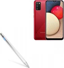 BoxWave Stylus Pen Compatible with Samsung Galaxy A02s - AccuPoint Active Stylus, Electronic Stylus with Ultra Fine Tip - Metallic Silver