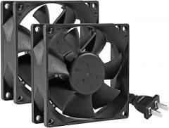 2Pcs 8025 Fan 220V 240V High Speed Dual Ball Bearing 80mm Cooler Fan 80mm x 80mm x 25mm for Electronic Equipment DIY Cooling