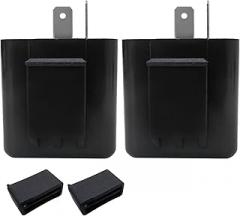 LED Turn Signal Flasher Relay Kit 12V 2PCS - 2-Pin Electronic Relay Replacement for Motorcycle & Car, Adjustable Flash Rate (50-200/min), Plug & Play