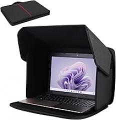 Laptop Sun Shade,Lightweight Laptop Sun Glare Shield Privacy Cover for Working Outside,Computer Privacy Hood Foldable and Portable Shield Cover Computer Hood Outside Glare 14''Pat.NO.D1057416S