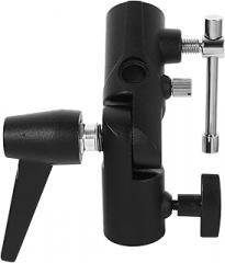 Flash Light Stand Bracket Mount for Photography Umbrella Softbox Holder Type Adapter for Tripod Compatible Dual Flash Setup and Easy to Use