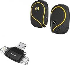 BoxWave Smart Gadget Compatible with Highton Electronics HR802 - AllReader SD Card Reader, microSD Card Reader SD Compact USB - Jet Black