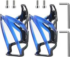 Milisten Compact Detachable Bike Water Bottle Holder 2pcs with Screws and Wrench, Wear-Resistant Lightweight Cup Rack for Road and Mountain Cycling Outdoors