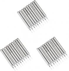 30pcs Tungsten Steel CNC PCB End Mill Engraving Bits for Electronics Model Construction and Jewelry Making