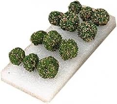 12Pcs Shrubbery Sand Table Simulation Shrubbery Miniatures Landscape Decor for 1:35/1:48/1:72/1:87 Scale Accessory
