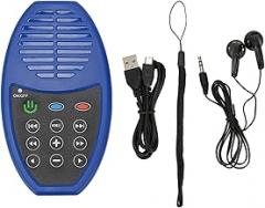 Audio Bible Player, 4GB 350mAh Solar Powered Electronic Reader Portable Audio Player for Seniors Kids Adults, Mini Player for Bible Listener (Blue)