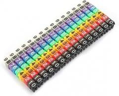 Wire Markers, Digital Number Tube Wire Number Label Tube Cable Marker Colorful for for Electronics (1.5mm²)