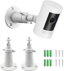 2 Pack Ring Camera Wall Mount,Compatible with Ring Stick Up Cam Battery/Plug-in/Camera Pro Battery/Ring Indoor Cam(1st Gen),360 Degree Adjustable Mount for Ring Outdoor Indoor Camera