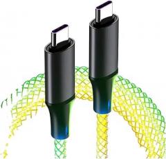 PD120W High-Speed Charging Support Data Cables RGB Breathing Luminous Gradient Light Data Cable Car Charging Line USpB/Type-C to Type-C Charrger New 2026 High for Reliable Electronic Component