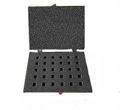 1Pack ESD IC Chip Sponge Box,For IC Chips,Silicon BGA,Electronic Component,IC Sample Packing And Storage (Outer Box Size 150x150x20mm,Grid Size:5x5x7mm)
