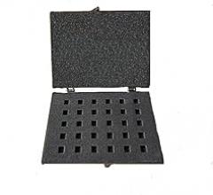 1Pack ESD IC Chip Sponge Box,For IC Chips,Silicon BGA,Electronic Component,IC Sample Packing And Storage (Outer Box Size 150x150x20mm,Grid Size:5x5x7mm)
