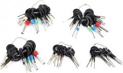 70Pcs Car Terminal Removal Tools Pin Ejector Wire Extractor Kit, Automotive Repair Tool Set, Stainless Steel and Plastic Material, for Car Motorcycle and Electronic Equipment Wirin