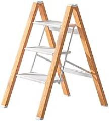 Step Ladder Foldable Step Stool 3 Step/4 Step Ladder, Heavy Duty Aluminium Alloy Wide Pedal Small Ladder Anti-Slip Portable & Collapsible,Step Stool for Adults & Kids 330 lbs, Plant Stand Storage She
