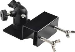 Solar Panel Gutter Mount Adjustable 360° Rotation Aluminum Alloy Bracket Compatible with for Arlo HD Light Ultra Pro 2 Pro(black)