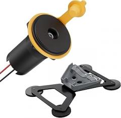 Starlink Mini Mount, Magnetic with 200lbs Heavy Duty Magnet Bases, RV Pass Through Power Socket with DC 12V to 24V Step Up Converter Adapter Waterproof & Aluminum