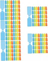 TEHAUX 5sets Cable Markers Wire Label Tags for Electronics Durable Nylon 50 Labels 50pcs*5
