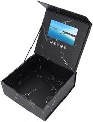 7 Inch LCD Display Video Greeting Card Present Box Wedding Invitation Electronic Video Box for Xmas Anniversary Birthday DIY Video Pictures