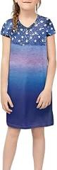 Cozeyat Girls Summer T Shirt Sun Dress Size 3-14 Years,Casual Midi Dresses Beachwears,Size 3-14 Years