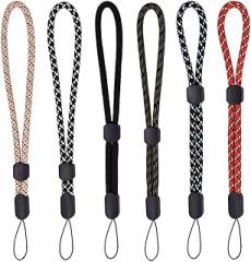 C&Xanadu Wrist Lanyard Hand Strap 6pcs, Short 7.5