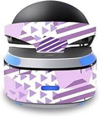 MightySkins Skin Compatible with Sony Playstation VR wrap Cover Sticker Skins Purple Pentagon