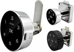 1pcs Electronic Combination Lock Intelligent Iron Cabinet Door Three Interlocking Drawer Lock File Cabinet Lock(138-22-4)