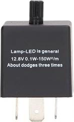 3 Pin Adjustable LED Flasher Relay Automotive Motorcycle Electronic Turn Flasher Relay Turn Light Blinker CF14 KT