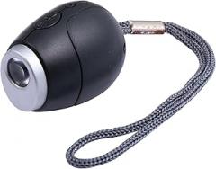 Mini Portable LED Projection Clock with Keychain Digital Night Light Projector for Travel Friendly Electronic Display with High Intensity Beam Black Plastic Design