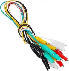 10pcs Dual-Ended Alligator Clips Test Test Clips for Electronic Experiments Secure Grip Wire Kit for Soldering and Repairs Colors Included